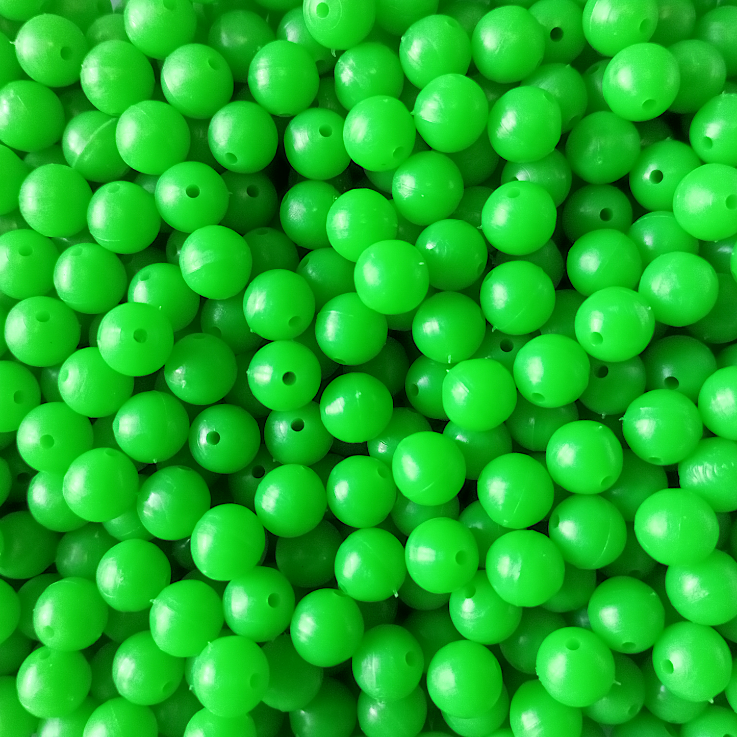 Premium Fluorescent Plastic Beads in 6mm or 8mm